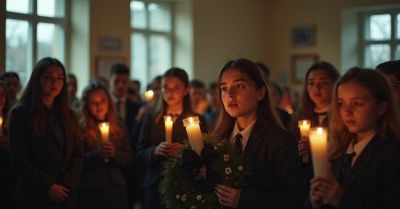 Uczniowie z Jedwabnego uczcili Dzień Pamięci Ofiar Zbrodni Katyńskiej
